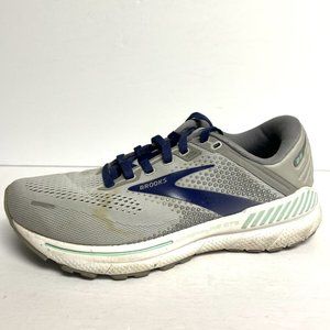 Brooks Womens Adrenaline GTS 22 Running Shoe Gray Size 7.5 EE